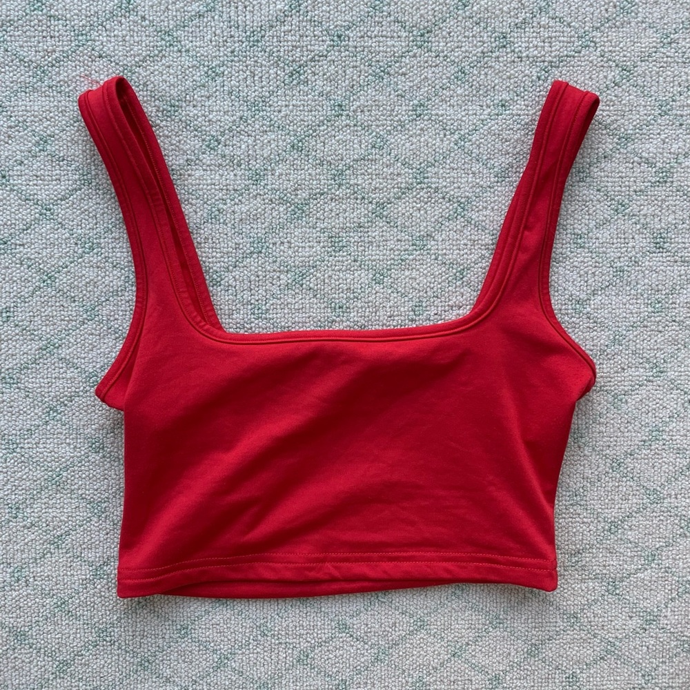 Red boutique tank top